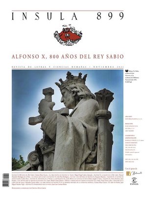 cover image of Alfonso X, 800 años del Rey Sabio (Ínsula nº 899, noviembre de 2021)